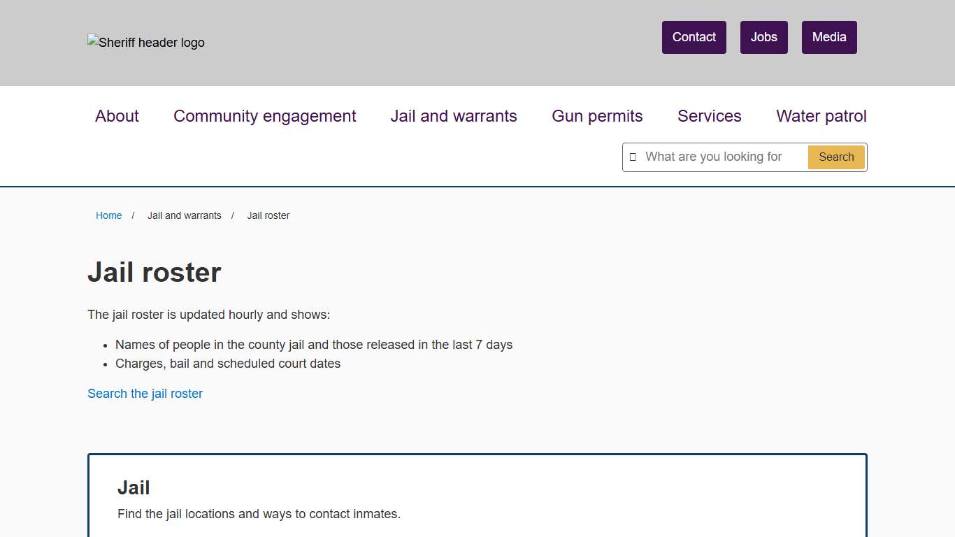 Jail roster Hennepin County Sheriff's Office